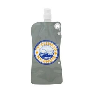 Collapsible 'I Climbed Mt. Emoji' Water Bottle with Mountain Graphic